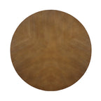 32inch runder Couchtisch aus Holz für das Wohnzimmer, runder Couchtisch aus Holz im Mid-Century-Bauernhausstil für Wohnungen, einfache Montage