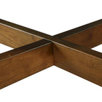 32inch runder Couchtisch aus Holz für das Wohnzimmer, runder Couchtisch aus Holz im Mid-Century-Bauernhausstil für Wohnungen, einfache Montage