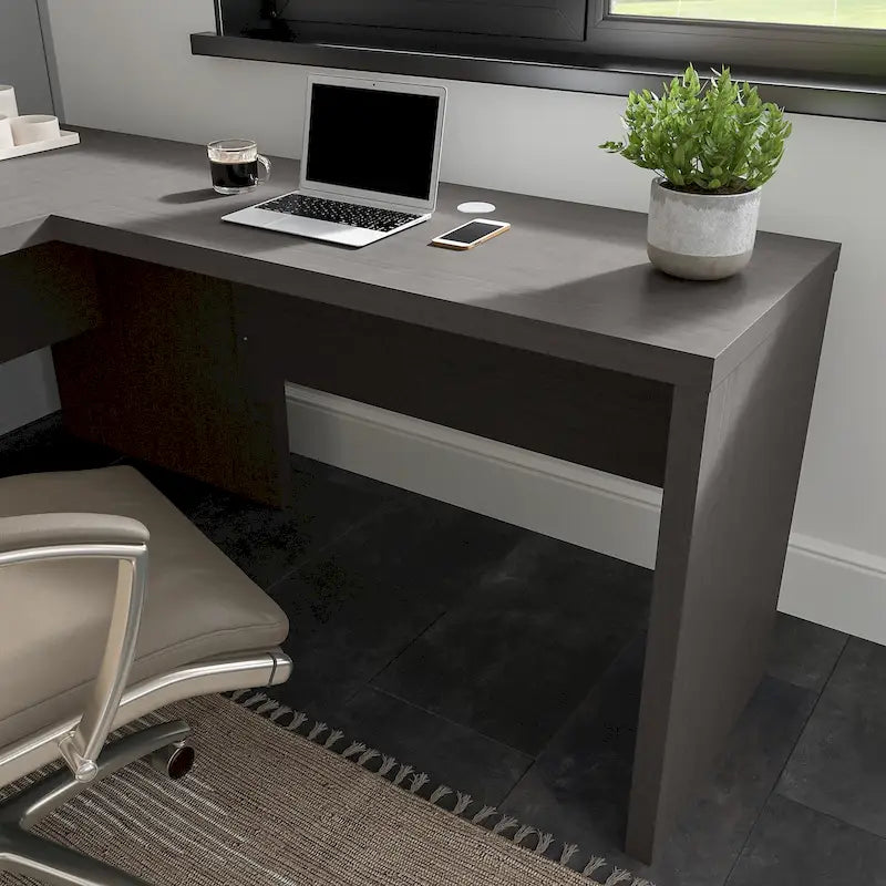 42W Laminate Desk Return Bridge with Scratch-Resistant Surface