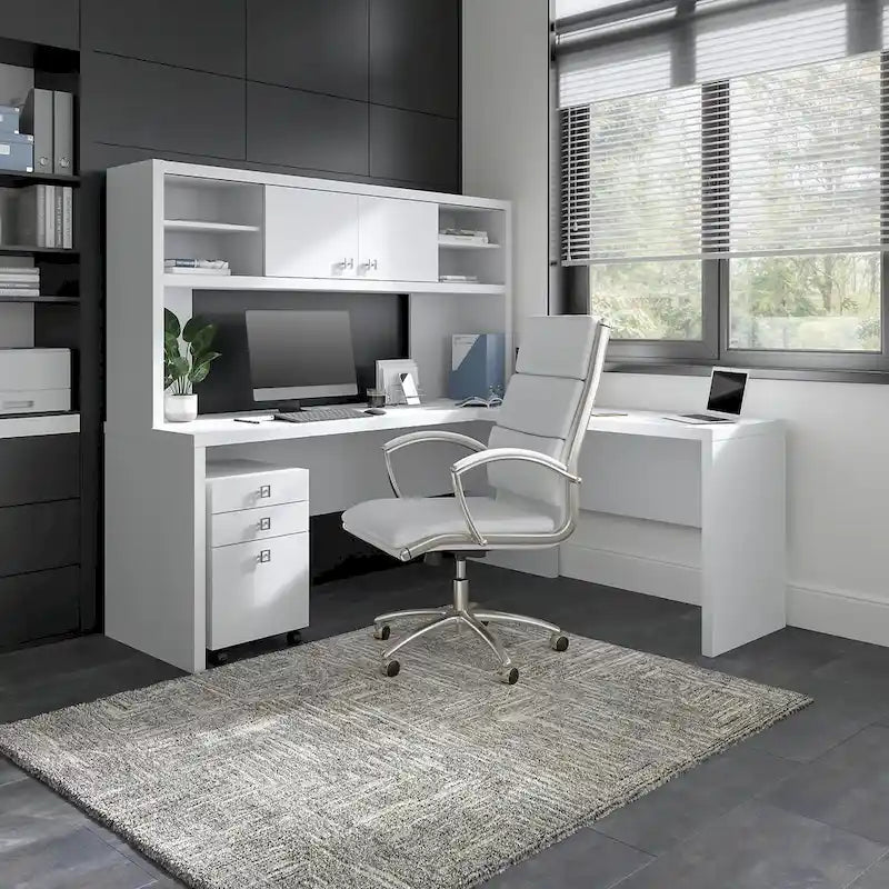 42W Laminate Desk Return Bridge with Scratch-Resistant Surface