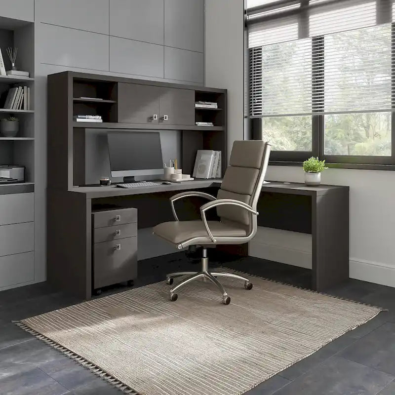 42W Laminate Desk Return Bridge with Scratch-Resistant Surface
