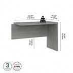 42W Laminate Desk Return Bridge with Scratch-Resistant Surface