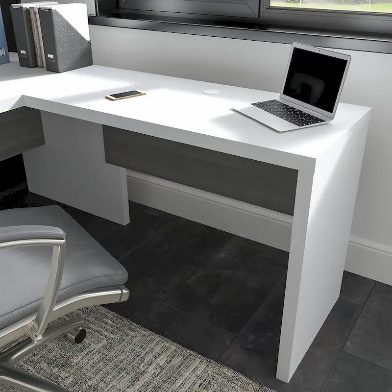 42W Laminate Desk Return Bridge with Scratch-Resistant Surface