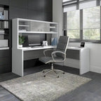 42W Laminate Desk Return Bridge with Scratch-Resistant Surface