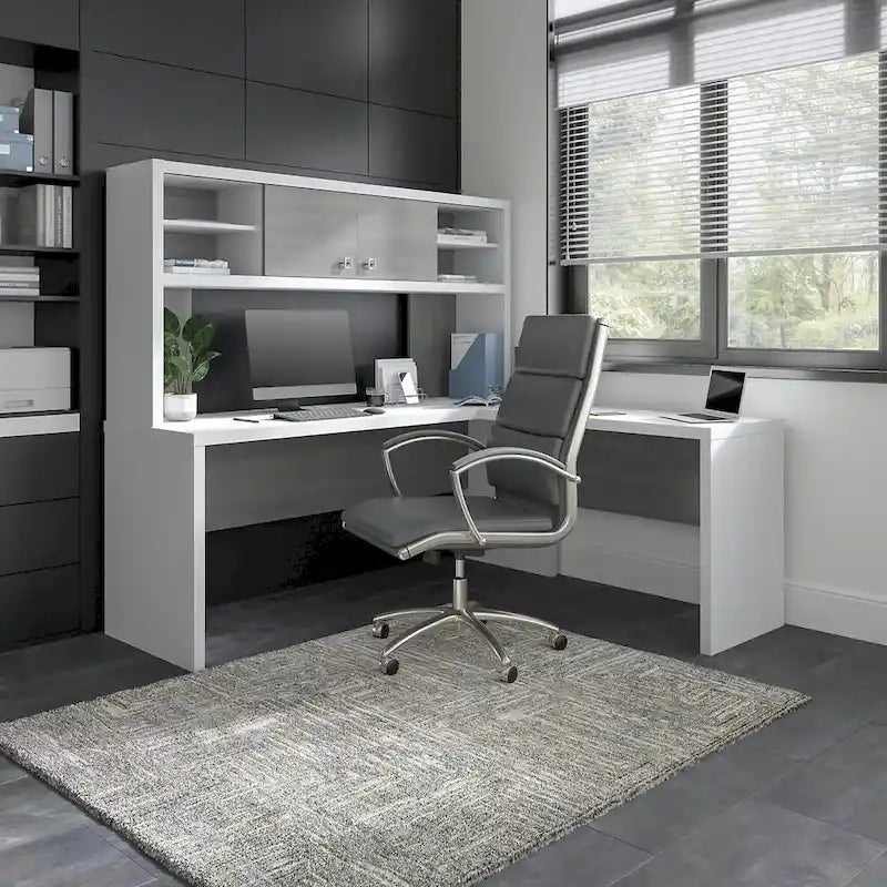 42W Laminate Desk Return Bridge with Scratch-Resistant Surface