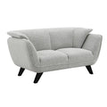 Light Gray Boucle Loveseat