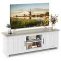 Farmhouse TV Stand for TVs up to 65 Media Console Center