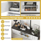 Farmhouse TV Stand for TVs up to 65 Media Console Center