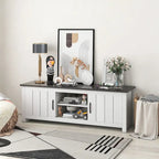 Farmhouse TV Stand for TVs up to 65 Media Console Center
