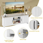 Farmhouse TV Stand for TVs up to 65 Media Console Center