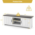 Farmhouse TV Stand for TVs up to 65 Media Console Center