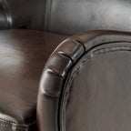 27 High Back Accent Chair with Birch Wood Legs