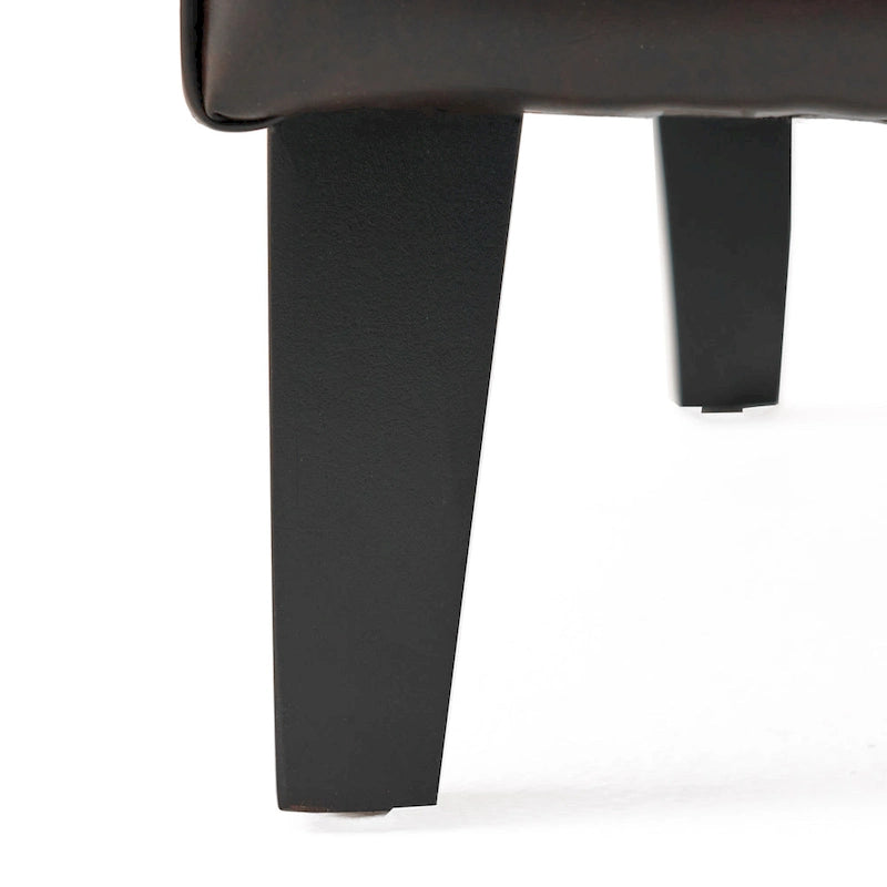 27 High Back Accent Chair with Birch Wood Legs