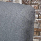 27 High Back Accent Chair with Birch Wood Legs