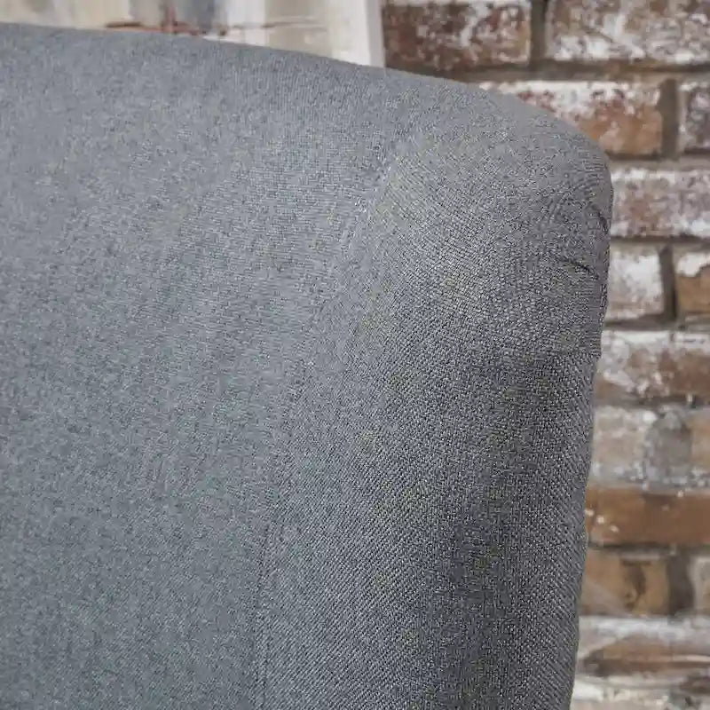 27 High Back Accent Chair with Birch Wood Legs