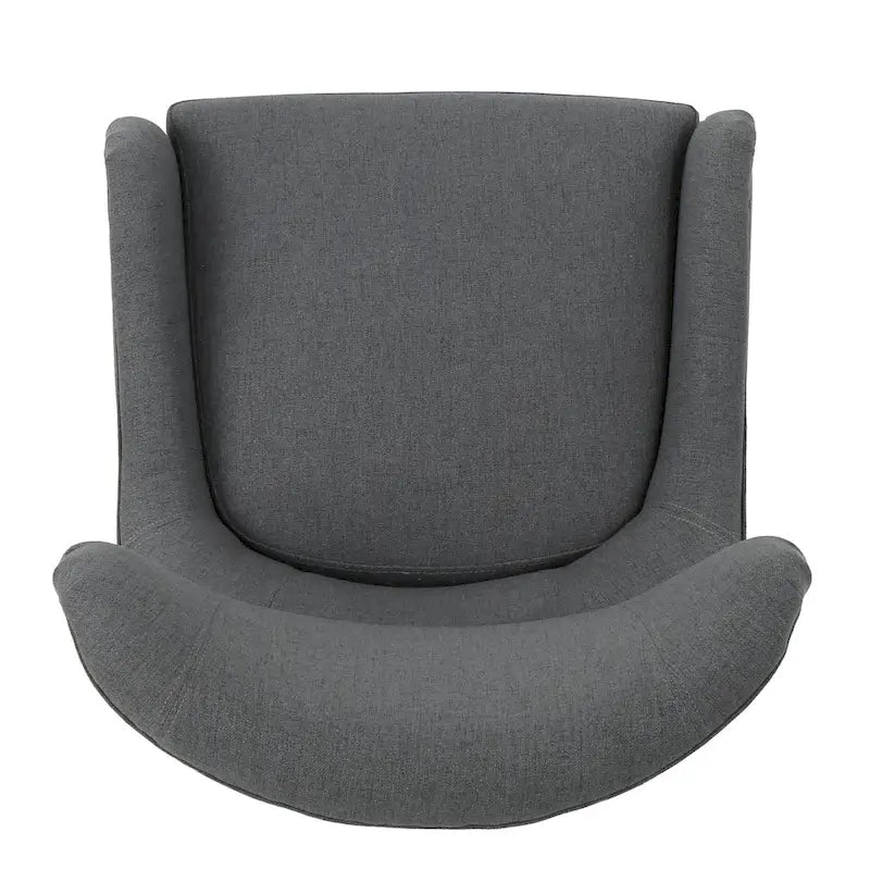 27 High Back Accent Chair with Birch Wood Legs