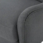 27 High Back Accent Chair with Birch Wood Legs