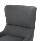 27 High Back Accent Chair with Birch Wood Legs