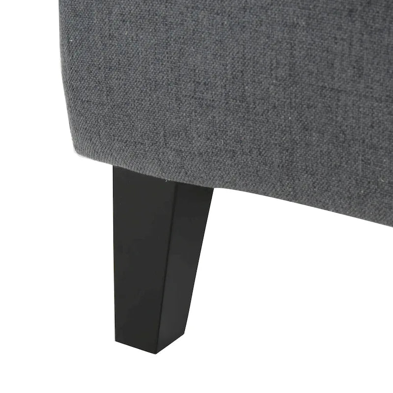 27 High Back Accent Chair with Birch Wood Legs