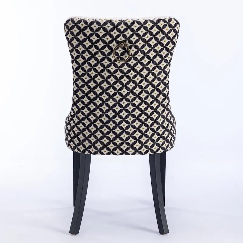 Classic Velvet Dining Chairs with Wood Frames
