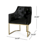 Modern Tufted Glam Accent Chair