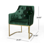 Modern Tufted Glam Accent Chair