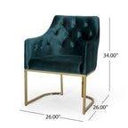 Modern Tufted Glam Accent Chair
