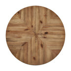 Oak Top Iron Grey Finish Dining Table