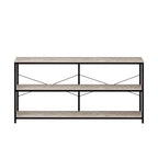 Table console de canapé de 55, étroite et longue, pour entrée, avec étagère de rangement et fonction de meuble TV
