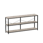 Table console de canapé de 55, étroite et longue, pour entrée, avec étagère de rangement et fonction de meuble TV
