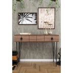 Modern Console Table with Sturdy Metal Legs
