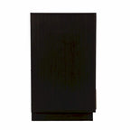 32 Dark Brown And Natural Carved Floral Sideboard with Two Doors