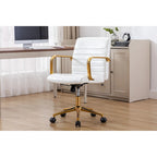 Chaise de bureau pivotante, similicuir PU, roulettes