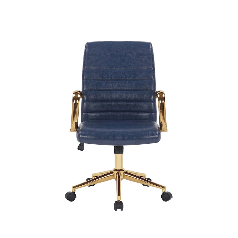 Chaise de bureau pivotante, similicuir PU, roulettes