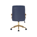 Chaise de bureau pivotante, similicuir PU, roulettes