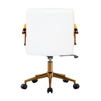 Chaise de bureau pivotante, similicuir PU, roulettes