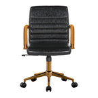 Chaise de bureau pivotante, similicuir PU, roulettes