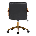 Chaise de bureau pivotante, similicuir PU, roulettes