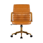 Chaise de bureau pivotante, similicuir PU, roulettes