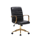 Chaise de bureau pivotante, similicuir PU, roulettes
