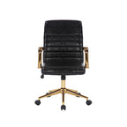 Chaise de bureau pivotante, similicuir PU, roulettes
