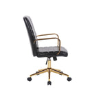 Chaise de bureau pivotante, similicuir PU, roulettes