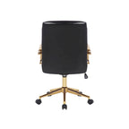 Chaise de bureau pivotante, similicuir PU, roulettes