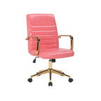 Chaise de bureau pivotante, similicuir PU, roulettes