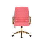 Chaise de bureau pivotante, similicuir PU, roulettes