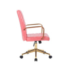 Chaise de bureau pivotante, similicuir PU, roulettes
