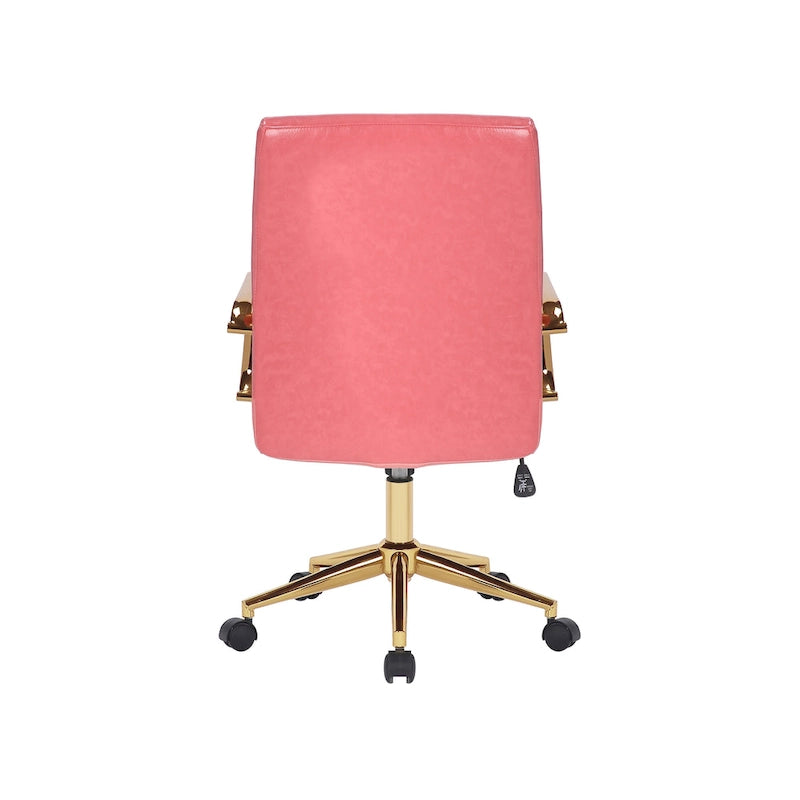 Chaise de bureau pivotante, similicuir PU, roulettes