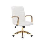 Chaise de bureau pivotante, similicuir PU, roulettes