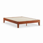 12-inch Full-size Wood Platform Bed with Slatted Base Support