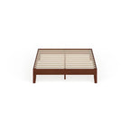 12-inch Full-size Wood Platform Bed with Slatted Base Support